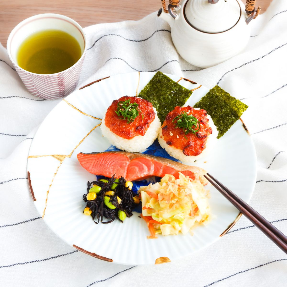 焼きおにぎりプレートのレシピ写真