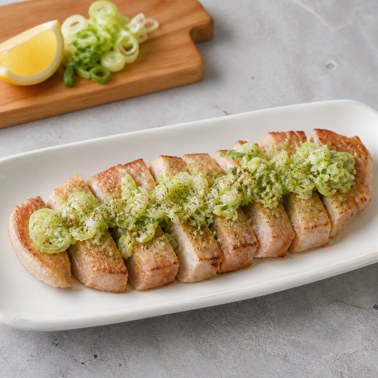 EPAO248で作る「山椒ねぎ塩ポーク」の完成料理