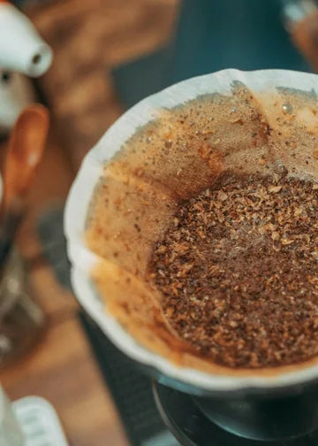 抽出後のコーヒーかす