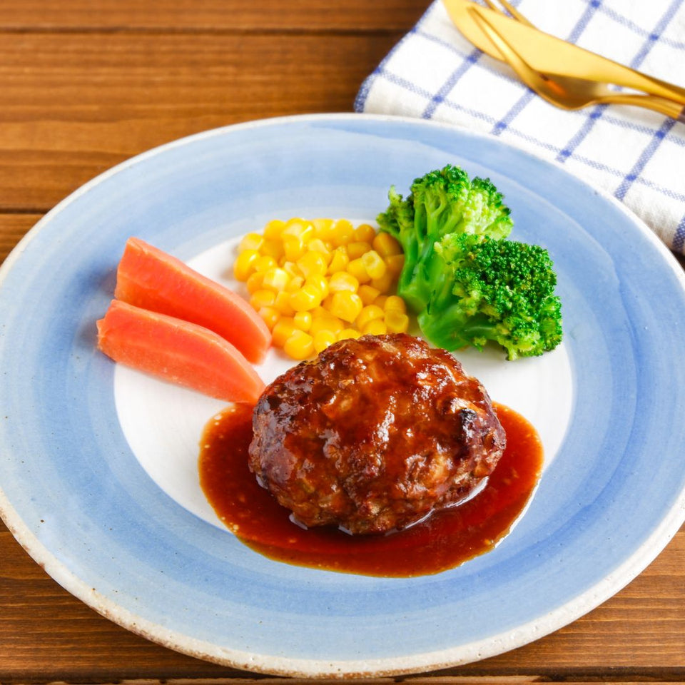 合いびき肉のハンバーグのレシピ写真