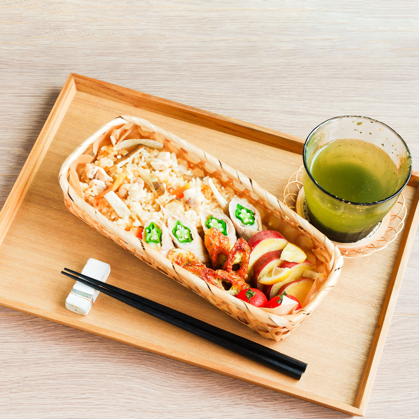 炊き込みごはん弁当のレシピ写真