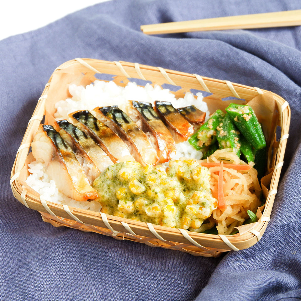焼きサバ弁当のレシピ写真