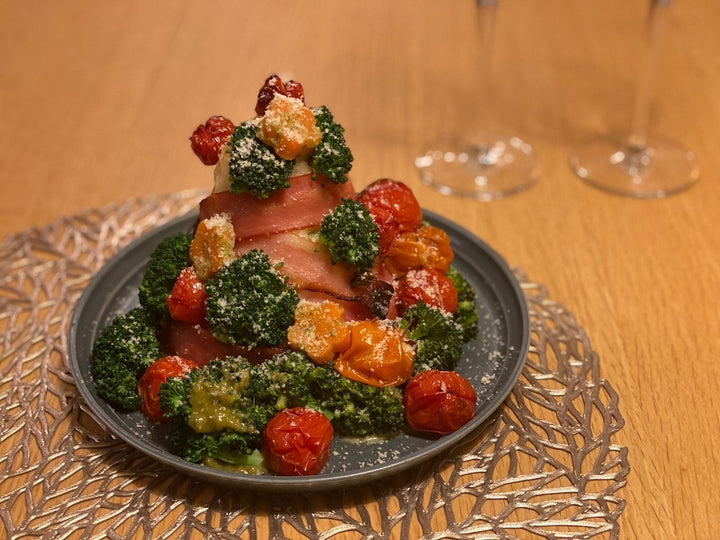 おいしいクリスマスツリーの料理写真