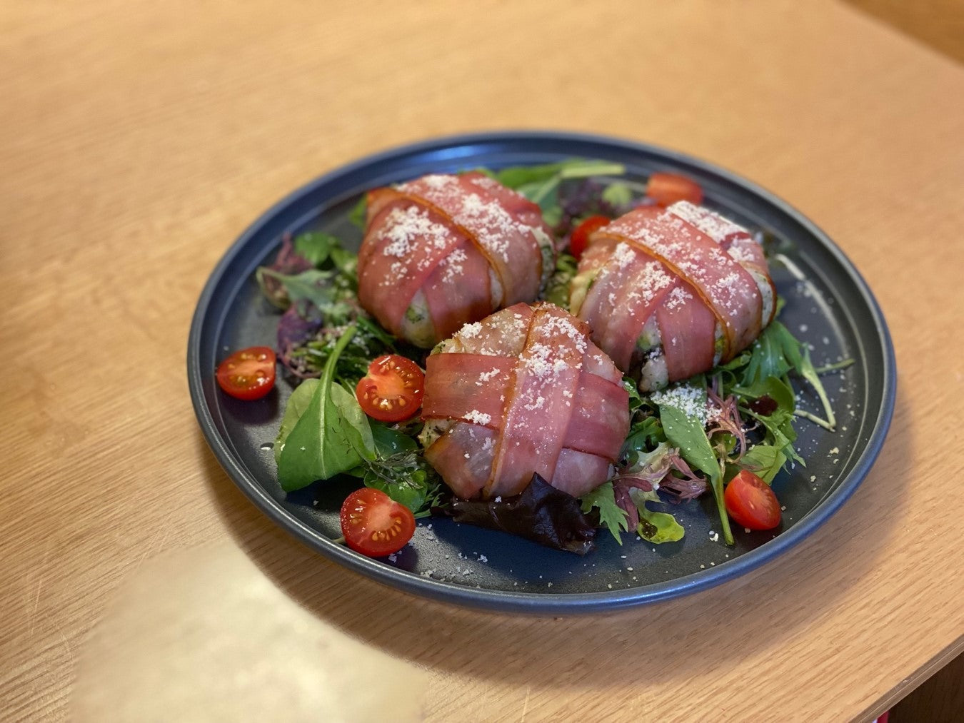 ポテトと野菜のベーコンボールの料理写真