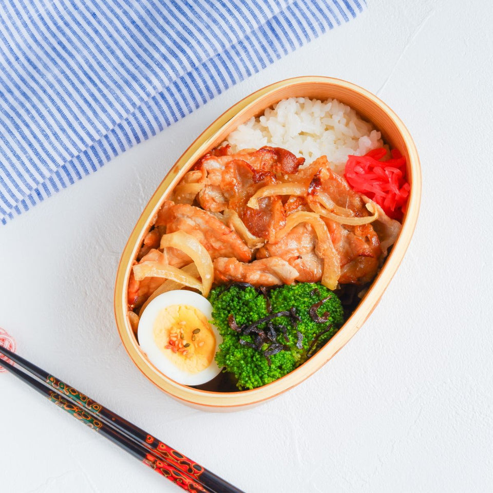 生姜焼き弁当のレシピ写真