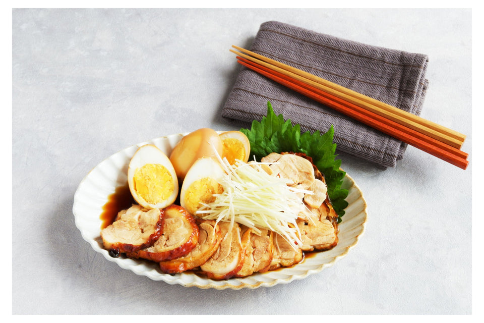 鶏もも肉で作るチャーシュー＆煮卵のレシピ写真