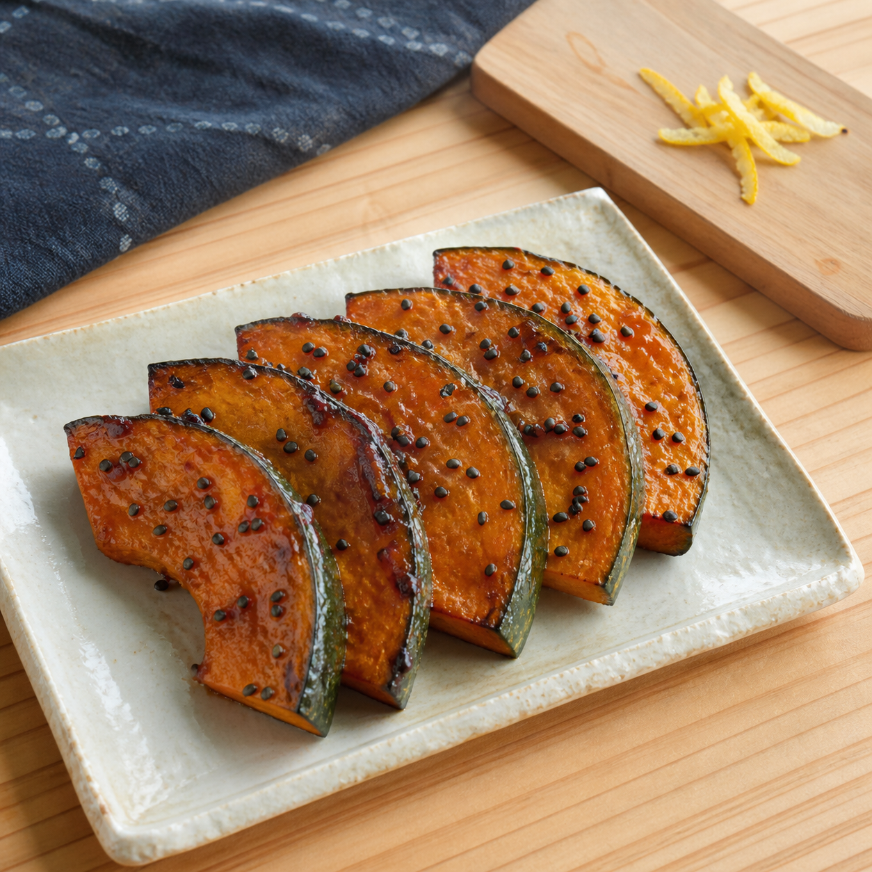 EPAO248で作る「かぼちゃの柚子みそ焼き」の完成料理