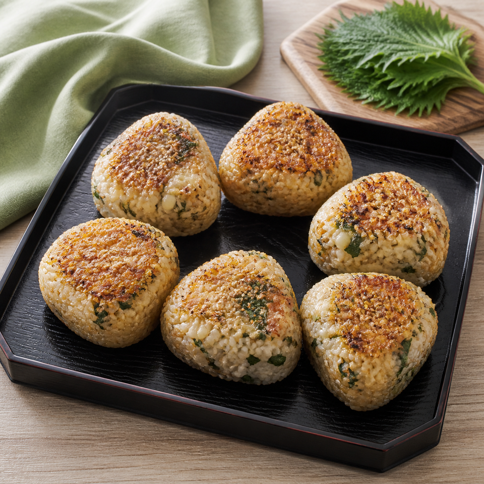 EPAO248で作る「大葉チーズ焼きおにぎり」の完成料理