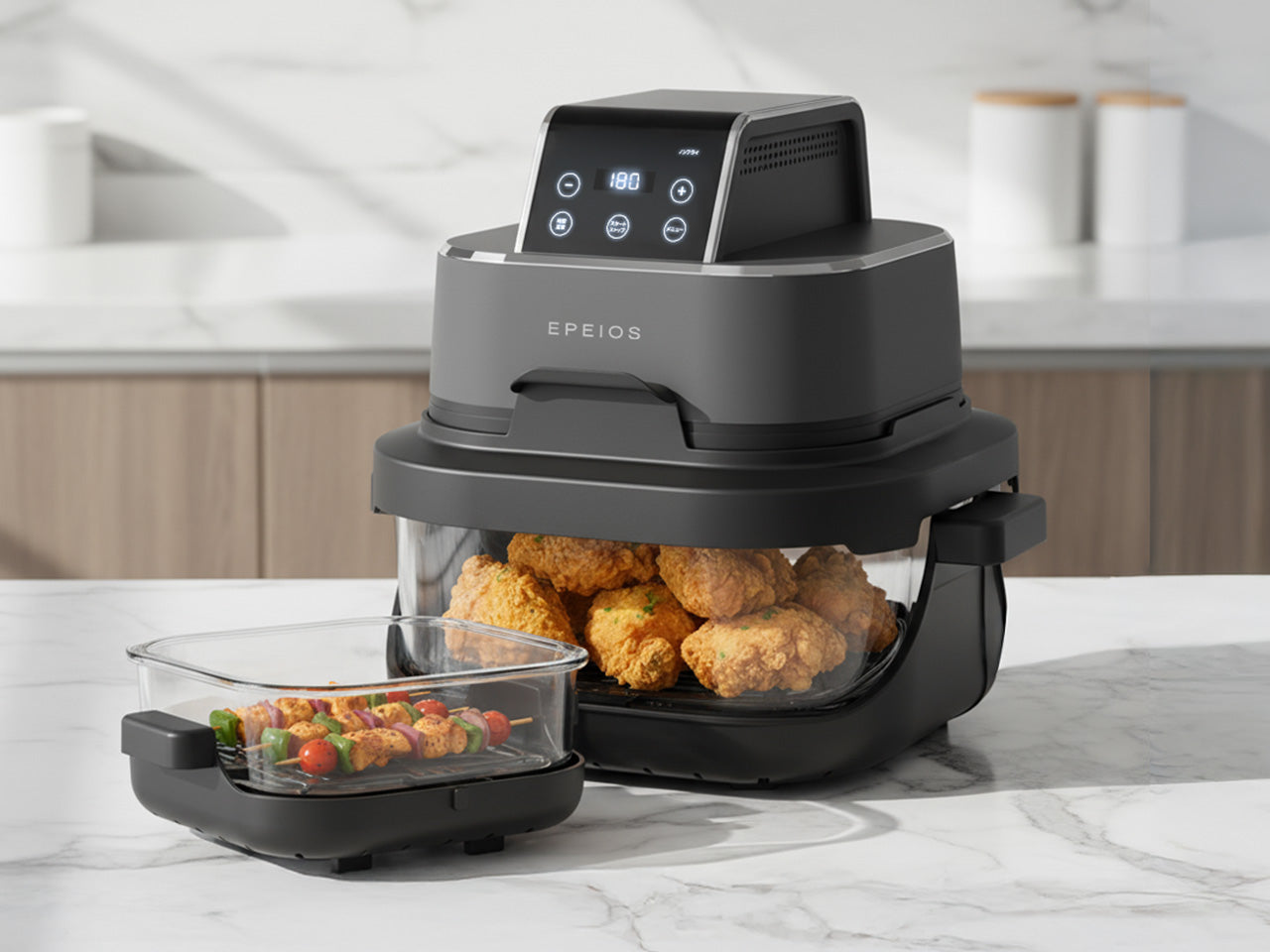 Tupperware エアフライヤー 3L 1200W Tupperware エアフライヤー 3L 1200W 【公式通販】