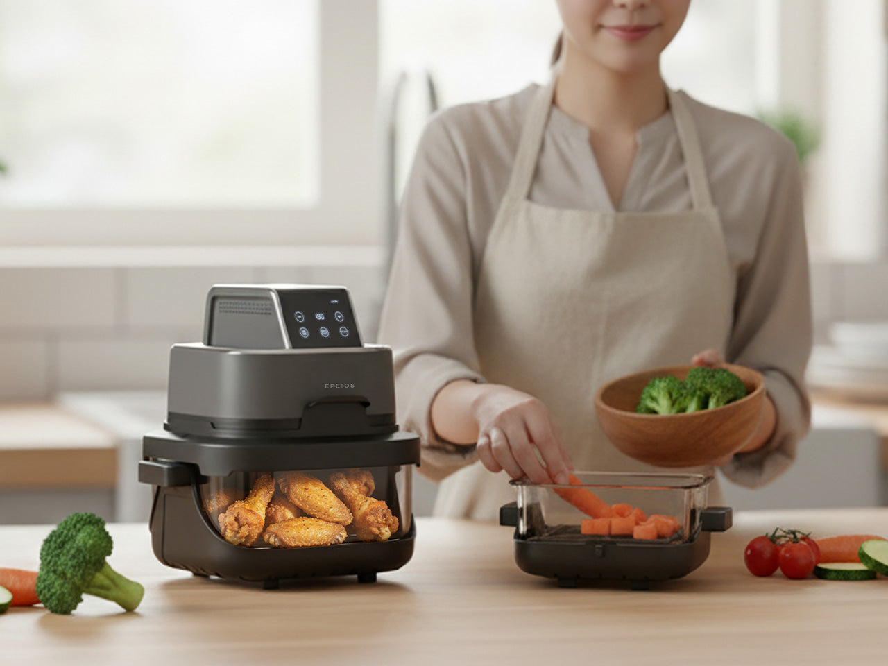 ガラスボウルエアフライヤー｜ EPAO248