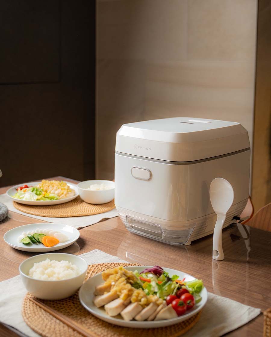 EPEIOS Rice Cooker 糖質カットEPRC868 白